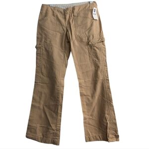 Gap Juniors Size 1 Utility Cargo Pants Khaki Y2K Low Rise 2006 Skater Gorpcore